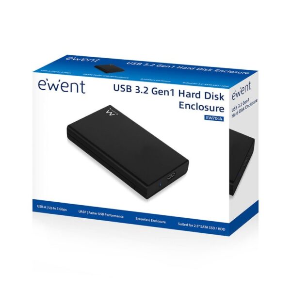 CAIXA EXTE. EWENT PARA DISCO RÍGIDO SATA 2.5"