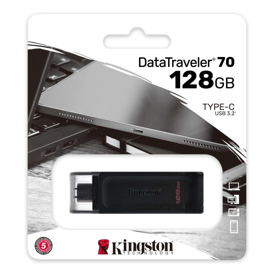 PEN DRIVE 128GB KINGSTON DT70 USB-C