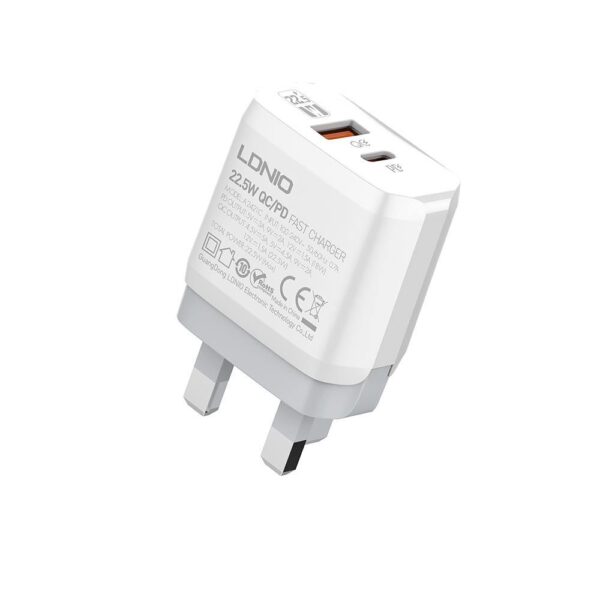 CARREGADOR LDNIO 22.5W USB-C PARA LIGHTNING FAST CHARGER