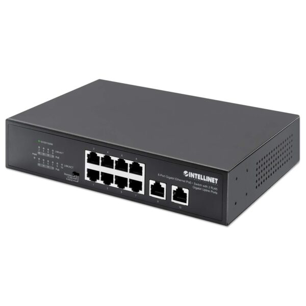 SWITCH 8 Intellinet 10/100 Gigabit Ethernet PoE+Switch