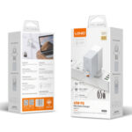 CARREGADOR LDNIO QC3.0 65W USB-C/USB-C BRANCO/CINZENTO | A2620C
