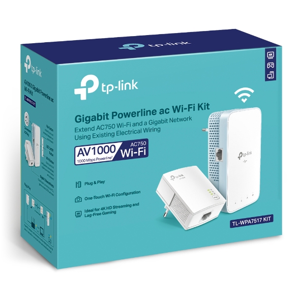 POWERLINE TP-LINK TL-WPA7517 KIT AV1000