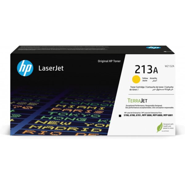 TONER HP 213A AMARELLO LJ ENT 5700; 5800; 6700; 6701; 6800; 6801 (3,000 PAG)