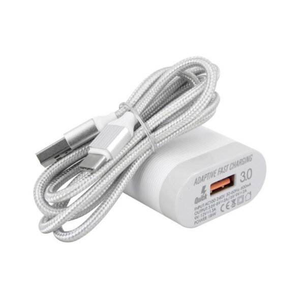 CARREGADOR LDNIO QC3.0 USB USB-C BRANCO