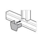 LEG DERIVACAO PLANA  PARA CALHA 85X50MM