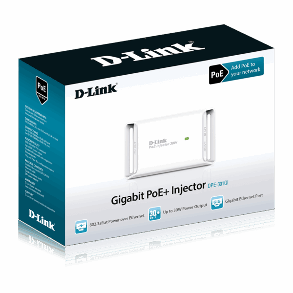 DLINK GIGABIT POE INJECTOR IEEE 802.3AT