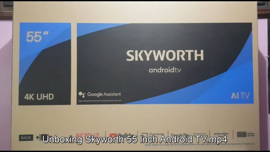 TV 55" LED SKYWORTH UHD 4K SMART TV ANDROID