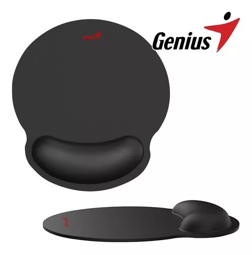 TAPETE P/ MOUSE GENIUS C/ APOIO GEL  PRETO