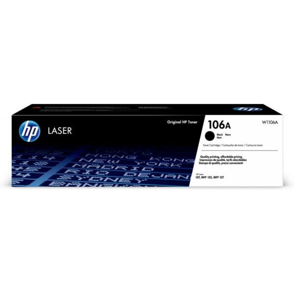 TONER HP W1106A PRETO 107/135/137 SERIES