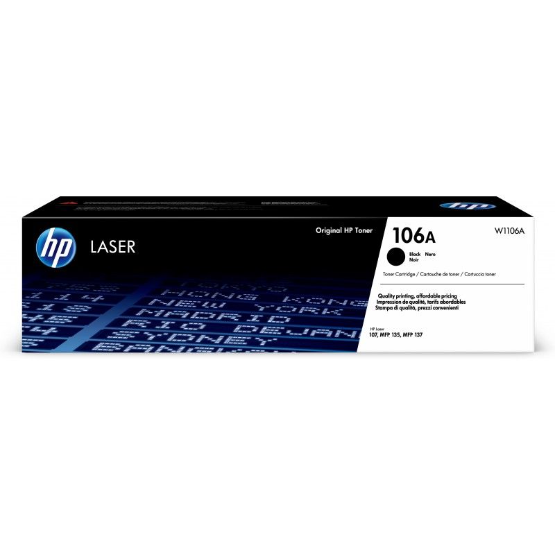 TONER HP W1106A PRETO 107/135/137 SERIES