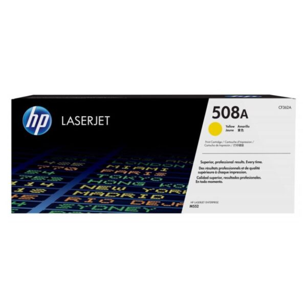 TONER HP 508A CF362A * AMARELO M550 SERIES 5K PAG